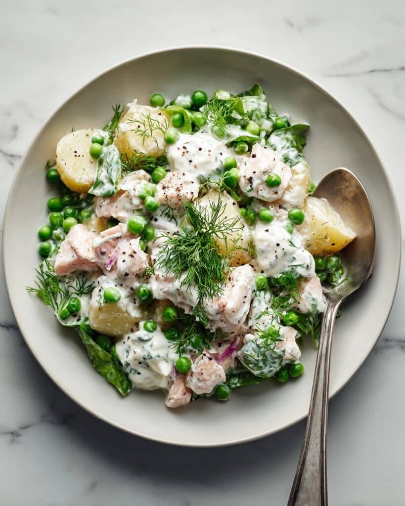 Salmon and Potato Salad with Horseradish Dressing Recipe