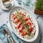 Beetroot Cured Salmon with Horseradish Ginger Cream Recipe