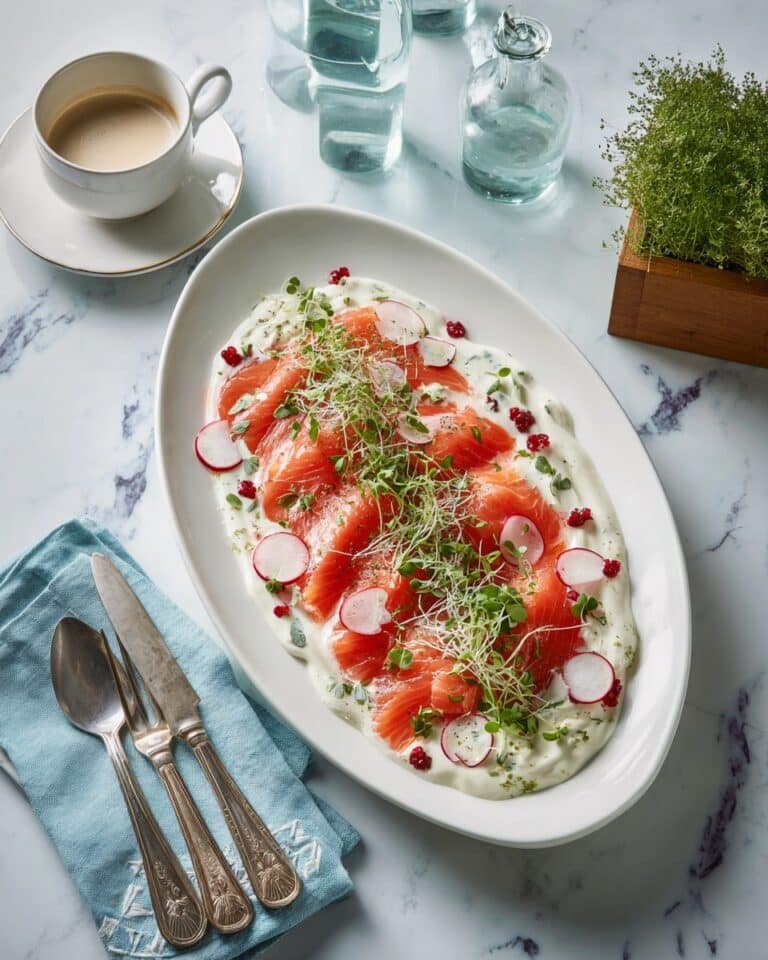 Beetroot Cured Salmon with Horseradish Ginger Cream Recipe