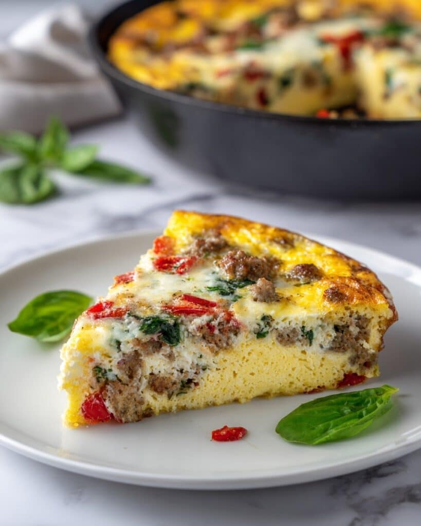 Easy Frittata Recipe with Goat Cheese and Sun-Dried Tomatoes Recipe