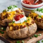 Double Stuffed Taco Potatoes Recipe