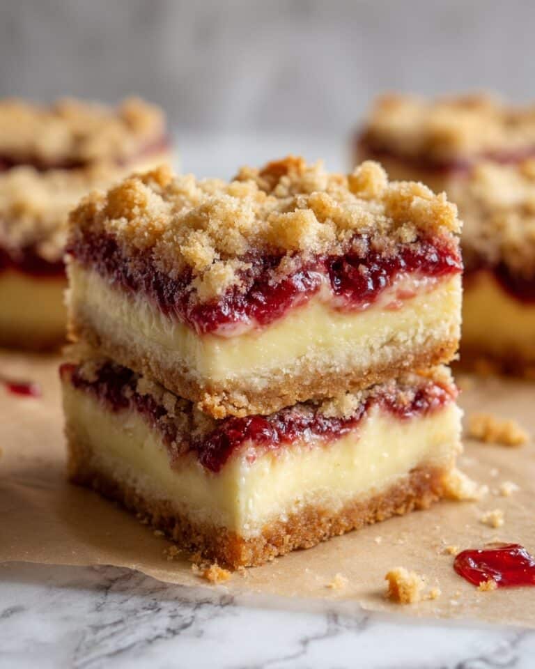 Vanilla Cream and Strawberry Jam Streusel Buns Recipe