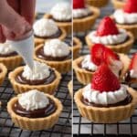 Mini Chocolate Tarts with Ganache, Fresh Fruit, and Whipped Cream Recipe