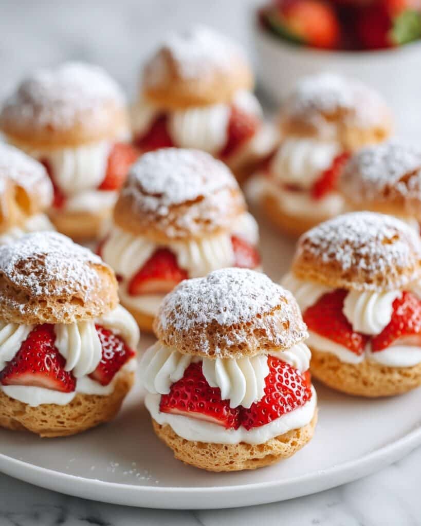 Strawberry Cream Puffs Recipe