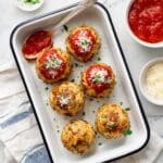 Turkey Meatloaf Muffins with Marinara and Parmesan Recipe