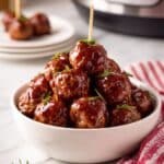 Crockpot Grape Jelly and Barbecue Meatballs Recipe