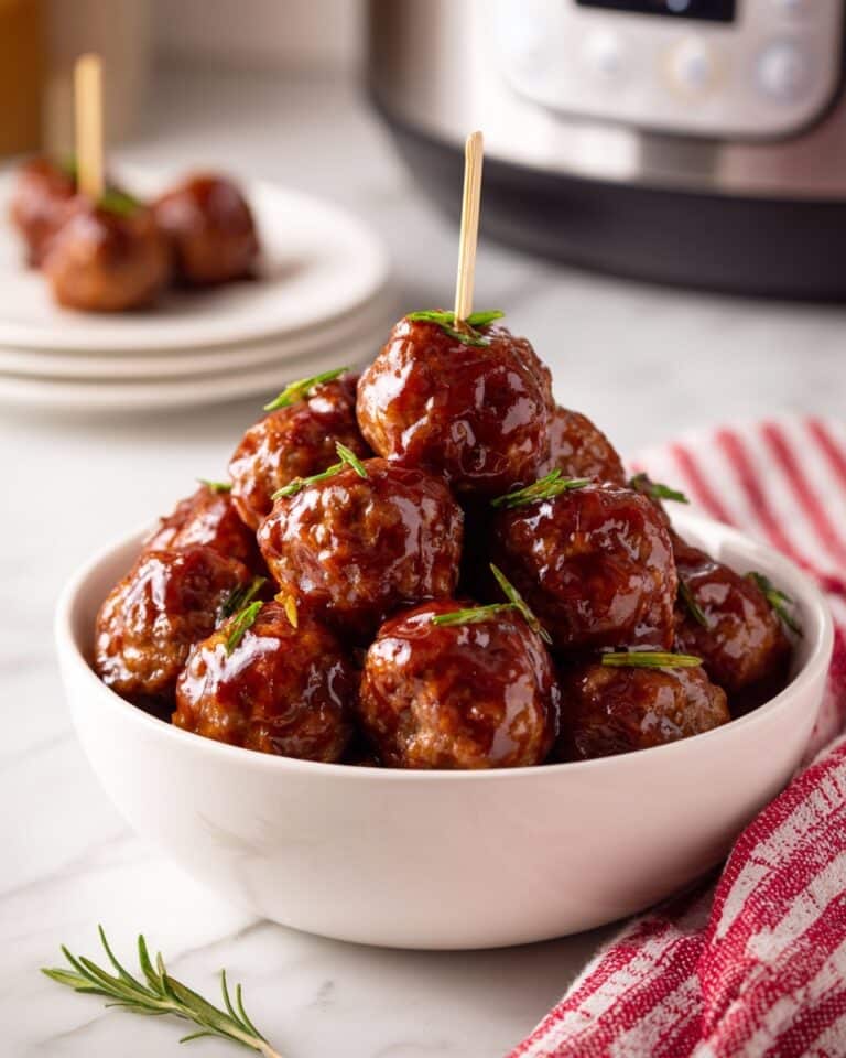 Crockpot Grape Jelly and Barbecue Meatballs Recipe