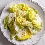 Simple Boiled Cabbage with Butter and Bacon Drippings Recipe