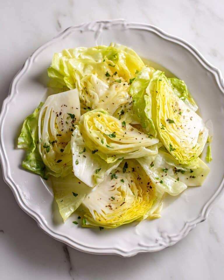 Simple Boiled Cabbage with Butter and Bacon Drippings Recipe