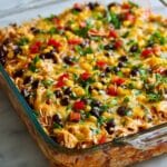 Easy Chicken Burrito Casserole Recipe