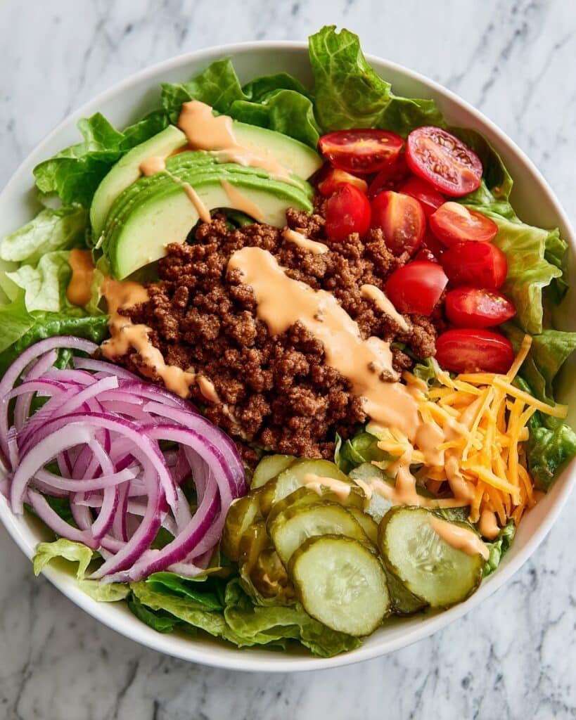 Burger Salad Bowl Recipe