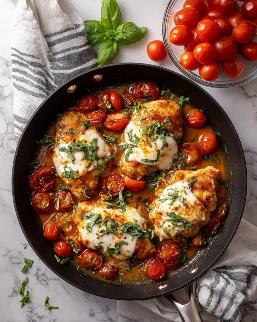 Chicken Caprese Skillet Recipe