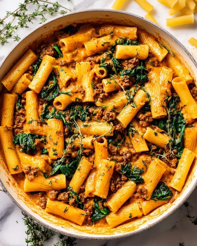 Creamy Sausage Rigatoni Recipe