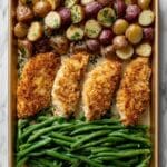 Parmesan Crusted Chicken Sheet Pan Dinner Recipe