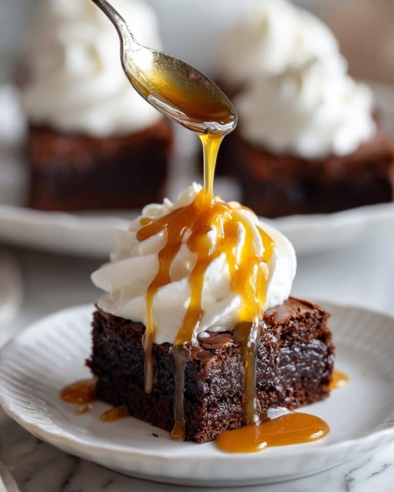 Salted Caramel Guinness Brownies with Jameson Whipped Cream Recipe