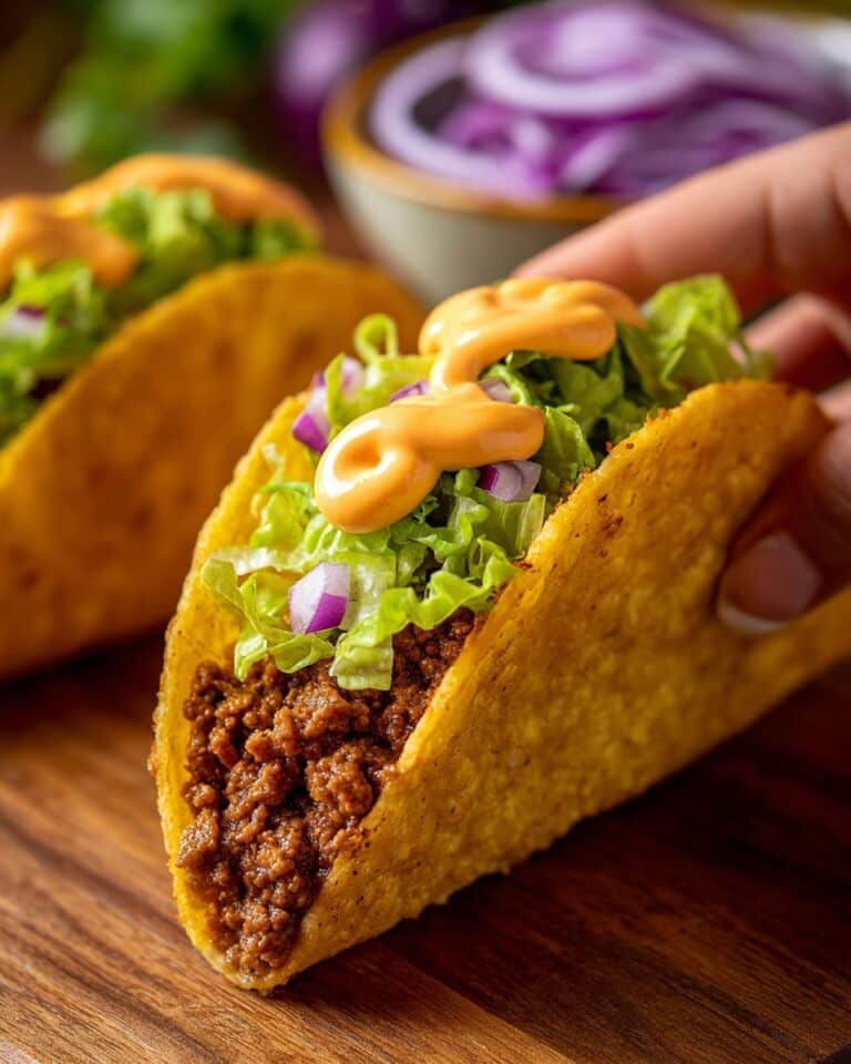 Crispy Black Bean Mushroom Tacos with Chipotle Crema and Lime Pickled Onions Recipe