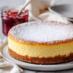 New York Style Cheesecake with Fresh Strawberry Topping Recipe