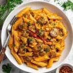 One Pot Creamy Cajun Sausage Pasta Recipe