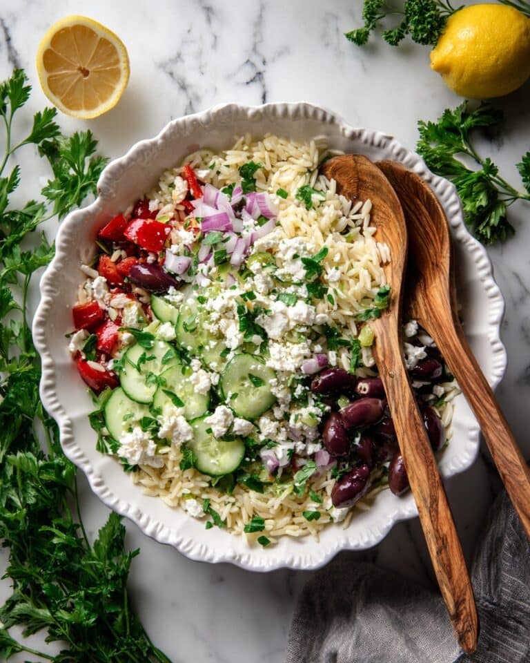 Mediterranean Tuna Salad with Orzo and Feta Recipe