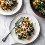Roasted Red Kuri Squash with Tahini Sauce and Kale Recipe