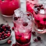 Cranberry Vodka Spritzer - A Holiday Cocktail Recipe