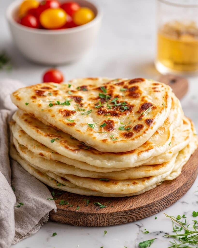 Butter Chicken Filled Flatbread Recipe