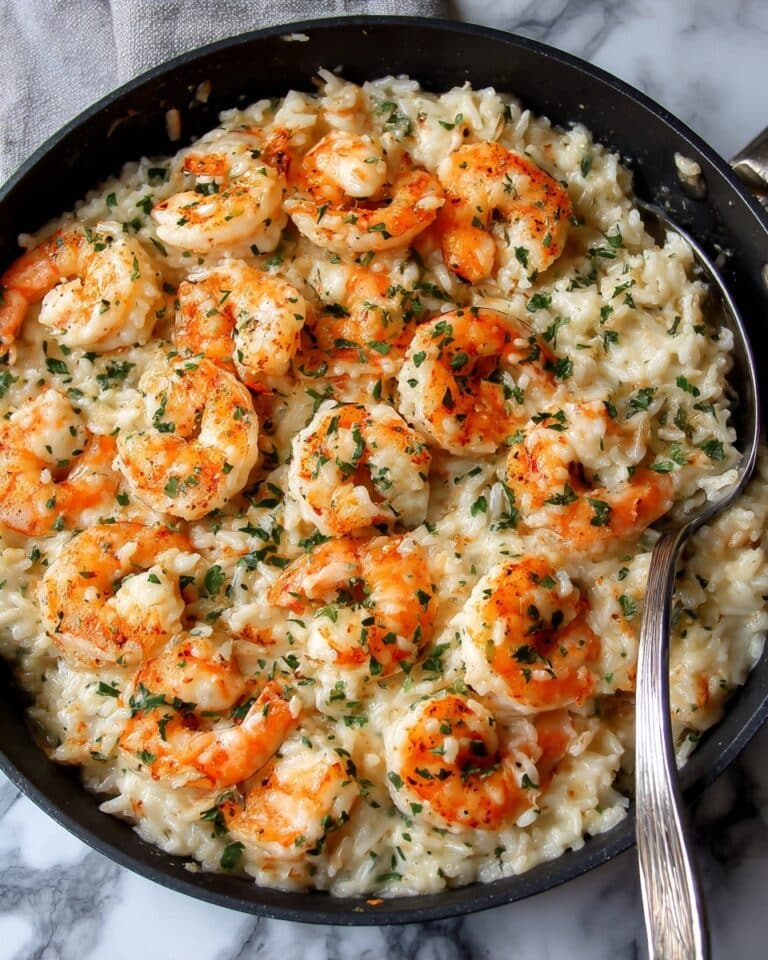 Creamy Garlic Butter Shrimp and Rice Recipe
