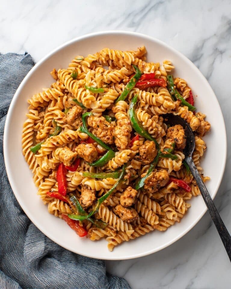 Easiest Ever Creamy Chicken Fajita Pasta Recipe