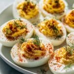 Deviled Eggs with Creamy Yolks and Smoked Paprika Recipe