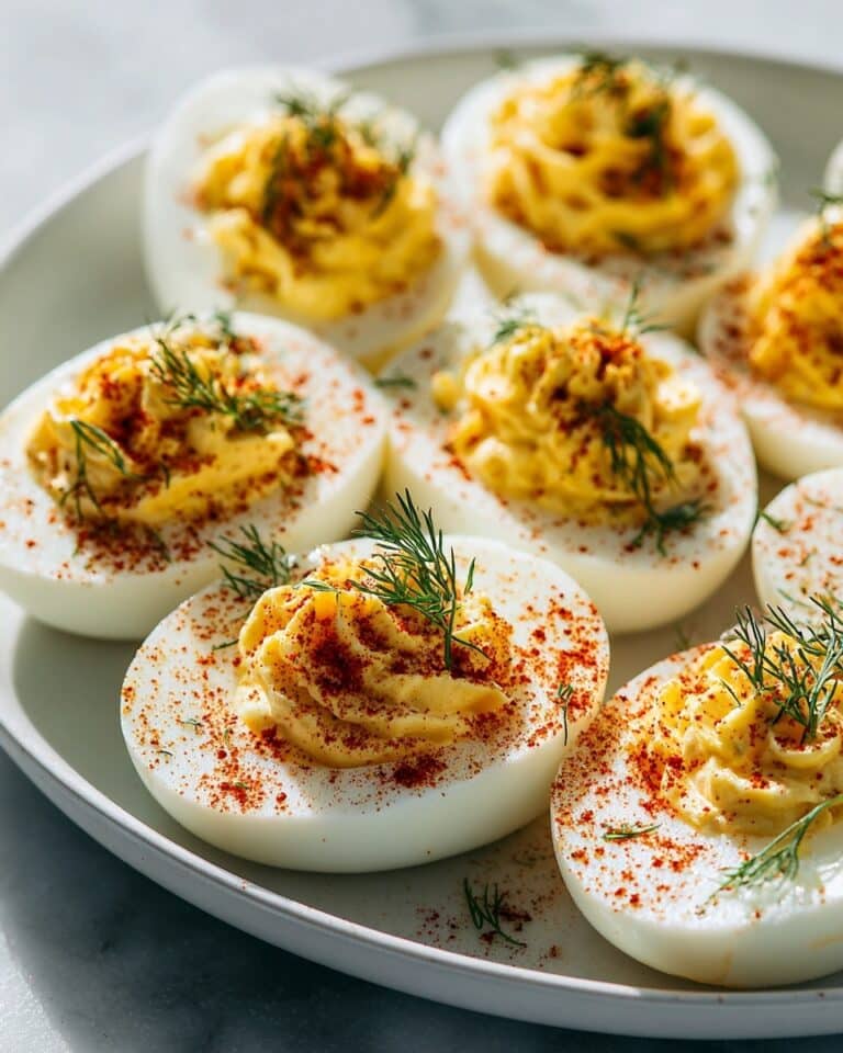 Deviled Eggs with Creamy Yolks and Smoked Paprika Recipe