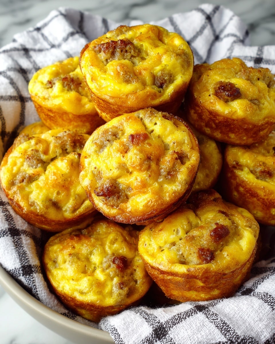 A group of golden-yellow mini muffins are piled inside a white bowl lined with a black and white checkered cloth, showing pieces of brown bits inside the soft, slightly textured muffins. The bowl sits on a round wicker surface, and the background is softly blurred, making the warm color and the fluffy texture of the muffins stand out clearly. photo taken with an iphone --ar 4:5 --v 7