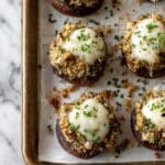 Stuffed Portobello Mushrooms with Cheesy Breadcrumb Filling Recipe