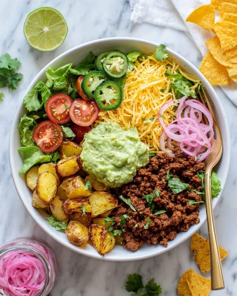Crispy Potato Taco Bowls Recipe