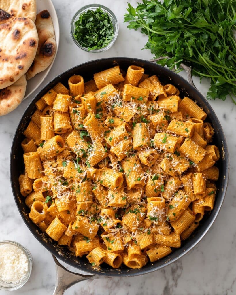 Creamy Tomato Rigatoni Pasta Recipe