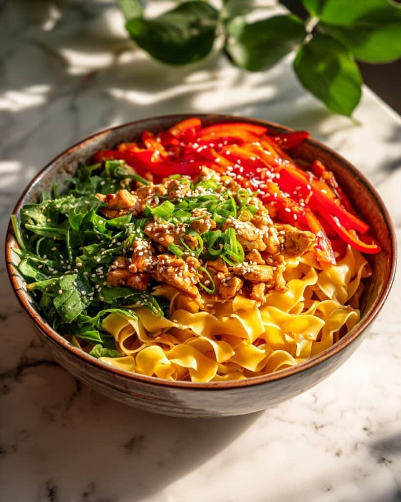 The Best Crispy Garlic Chicken Drunken Noodles Recipe