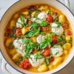 30-Minute Creamy Tomato Gnocchi with Burrata Recipe