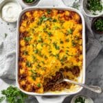 Ground Beef Potato Casserole (Easy + Cheesy!) Recipe