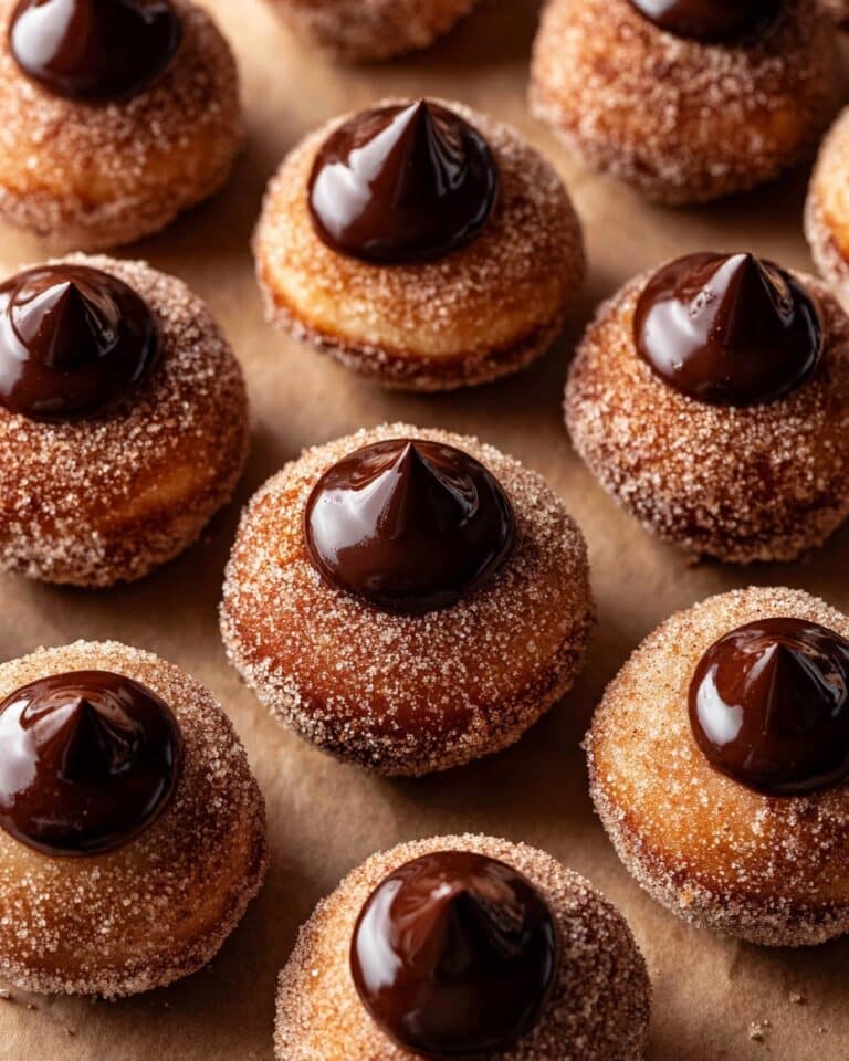 Churro Donut Holes with Cinnamon Sugar Coating and Chocolate SunButter Filling Recipe