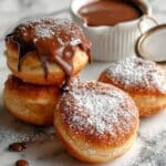 Chocolate-Filled Beignets with Chocolate Sauce Recipe