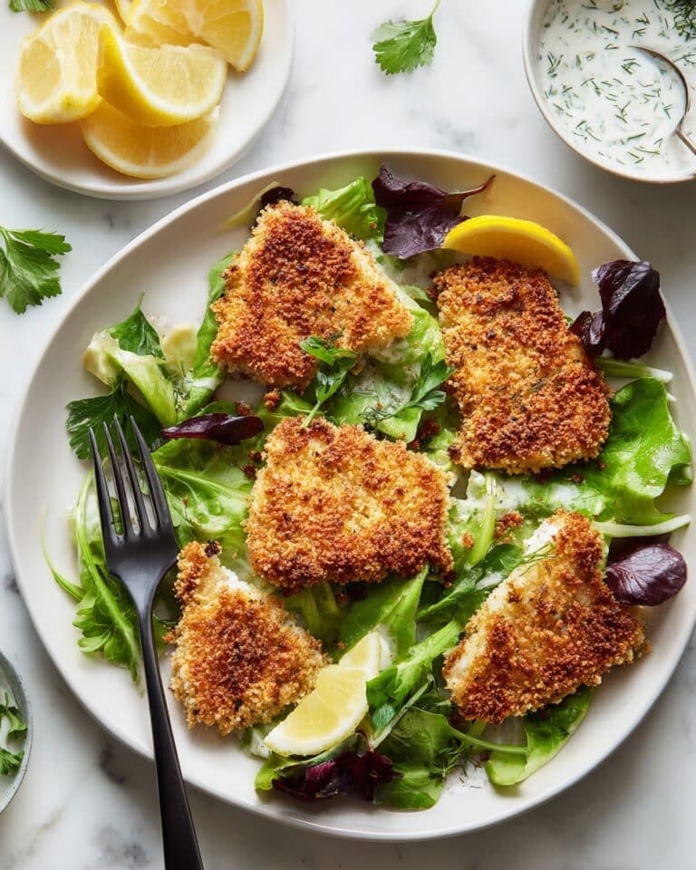 Crispy Chickpea-Topped Fish with Jalapeno Tartar Sauce Recipe