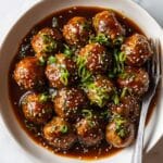 Asian Turkey Meatballs with Orange Sesame Sauce Recipe
