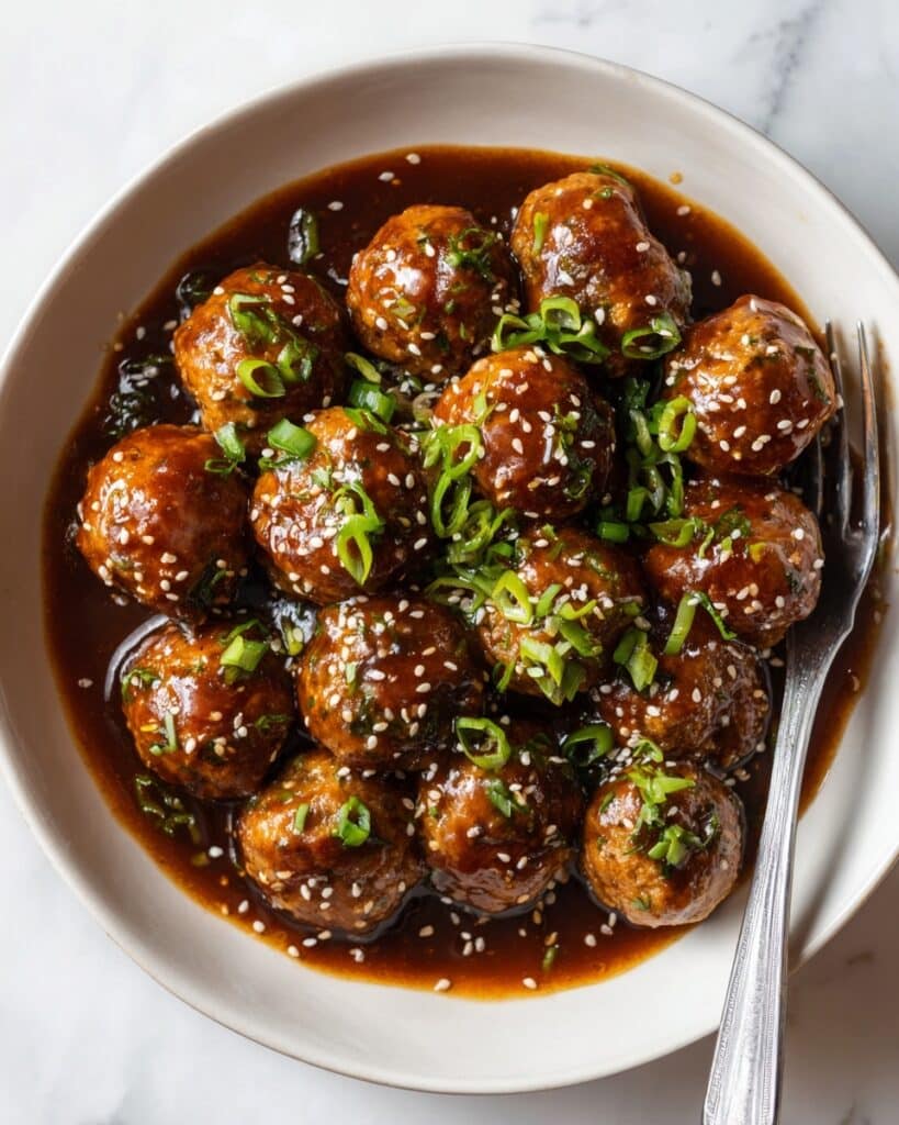 Asian Turkey Meatballs with Orange Sesame Sauce Recipe