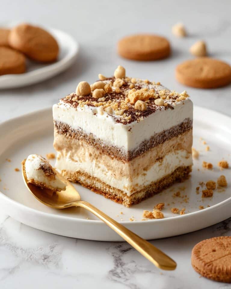 No Bake Pumpkin Dessert with Gingersnap Cookies Recipe