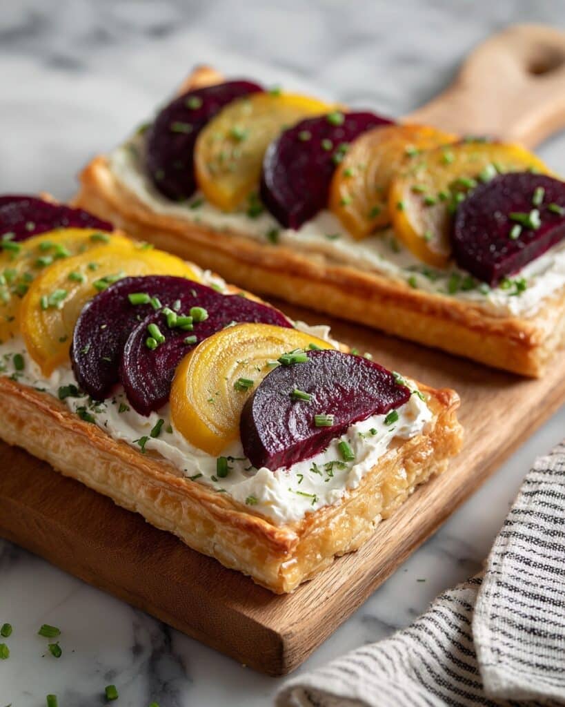 Roasted Beet and Chive Tartlets Recipe