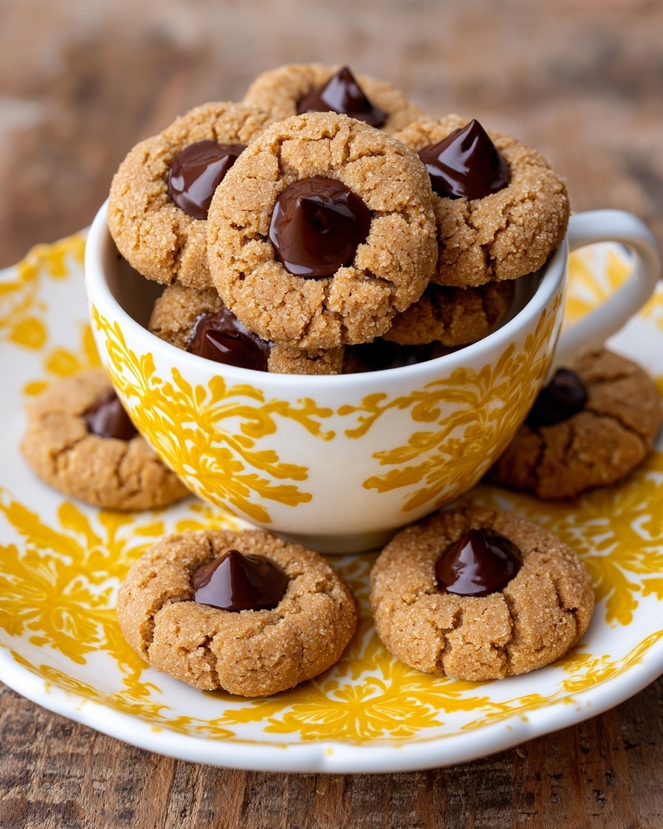 The image shows nine round cookies arranged in three rows on white parchment paper over a white marbled surface. Each cookie is medium brown with a rough texture and has two round, dark gray chocolate pieces placed close together in the center. A light dusting of white sugar crystals or flour is sprinkled unevenly over both the cookies and the parchment paper, adding a sparkly contrast to the scene. The layout is neat and the colors are mostly brown, dark gray, and white. photo taken with an iphone --ar 4:5 --v 7