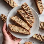 Chocolate Drizzle Hazelnut Biscotti Recipe