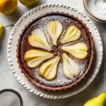 Gluten Free Chocolate Almond Pear Cake Recipe