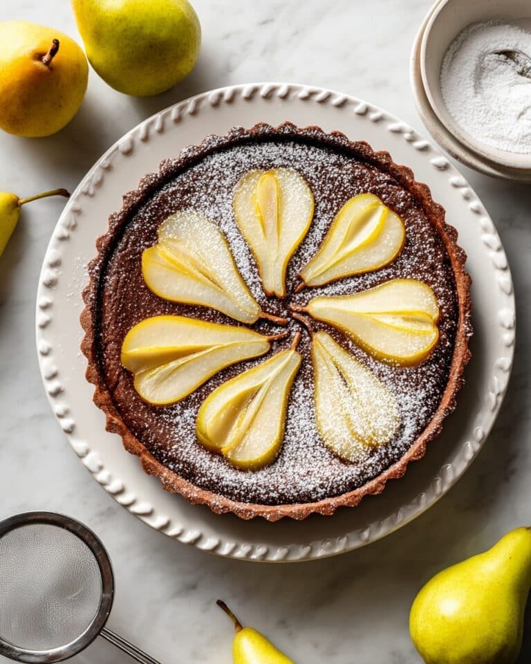 Gluten Free Chocolate Almond Pear Cake Recipe