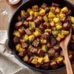 Garlic Butter Steak Bites and Potatoes Recipe