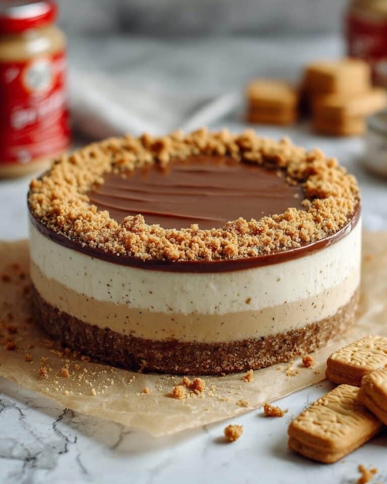Biscoff Cheesecake with 5 Ingredients Recipe